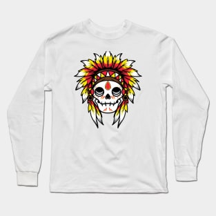 Chief Skull Long Sleeve T-Shirt